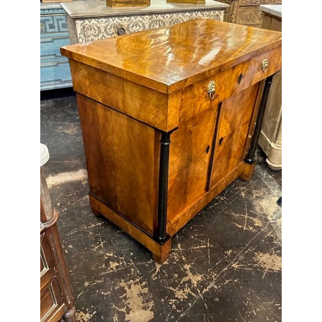 Brown 19th Century German Biedermeier Cabinet For Sale - Image 8 of 11