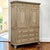 French 18th Century Dutch Louis XVI Period Stripped Oak Linen Press For Sale - Image 3 of 18