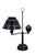 Mid-Century Modern Vintage Black Tole Students Library Parlor Bouillotte Reading Lamp Lantern 23" For Sale - Image 3 of 18
