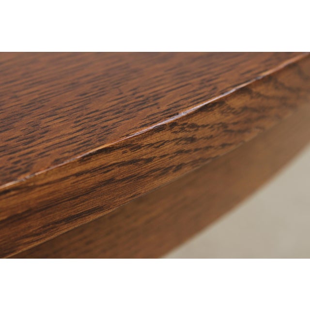 Stickley Stickley Round Mission Oak Dining Room Table For Sale - Image 4 of 18