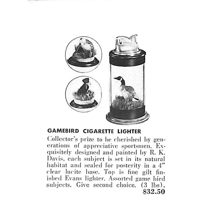 Mid 20th Century Abercrombie & Fitch Carved Setter/ Bird Dog Evans Table Lighter For Sale In New York - Image 6 of 6