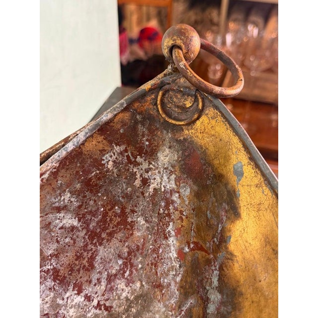 Vintage Wrought Iron and Copper Decorative Centerpiece Bowl / Jardinière For Sale In Los Angeles - Image 6 of 13