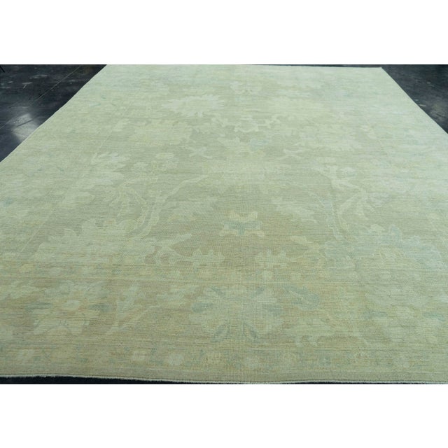 Turkish Oushak Rug 11'3" x 14'5" #20081 For Sale - Image 4 of 8