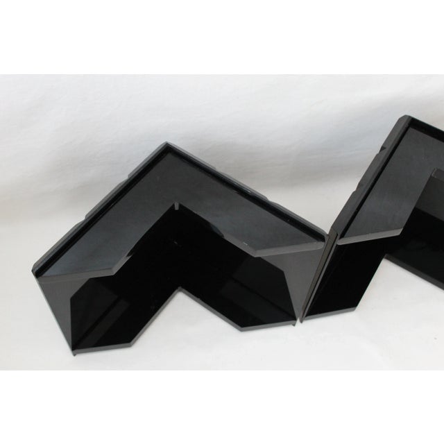 Black Haziza Style Modern Black Acrylic Coffee Table For Sale - Image 8 of 12