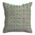 Green Flaring Wool Modern Kilim Pillow For Sale