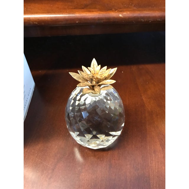 1970s Swarovski Crystal Pineapple Paperweight For Sale In West Palm - Image 6 of 7