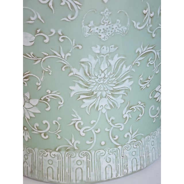 Lilian August Large Celadon Ginger Jar-a Pair For Sale - Image 11 of 12
