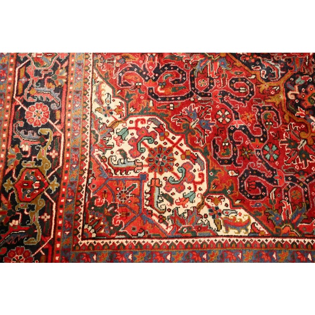 Persian Rug in Wool and Cotton, Ahar, 1980s For Sale - Image 3 of 7