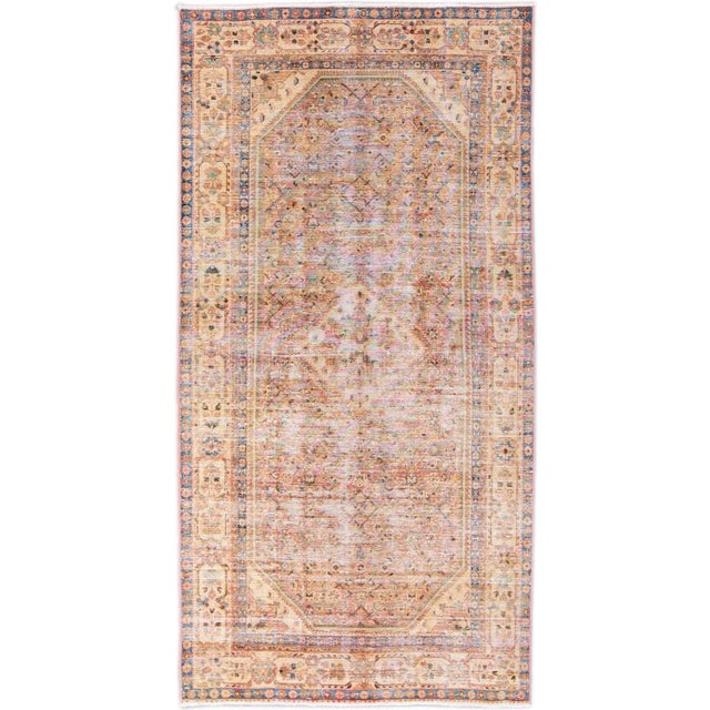 Pink Vintage Malayer Handmade Persian Allover Pattern Pink Wool Rug For Sale - Image 8 of 8