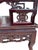 1960s Pair of Vintage Chinese Chinoiserie Scholar Armchairs in Oxblood Lacquer For Sale - Image 5 of 7