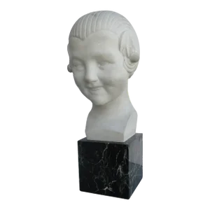 Gaston Herbemont Art Deco Marble Sculpture Circa 1930's