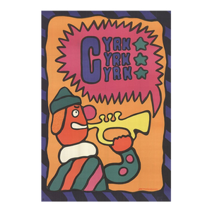 Jan Mtodozeniec Cyrk Clown With Trumpet, 1969