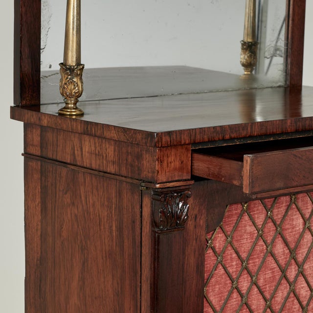 Antique English Regency Rosewood Ciffonier or Cabinet For Sale - Image 12 of 14