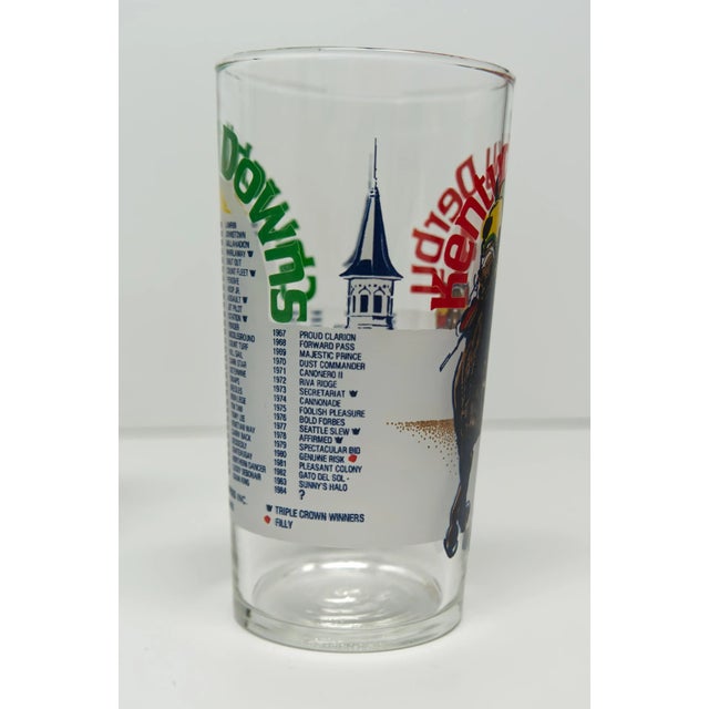 American 1984 Kentucky Derby Official Mint Julep Tumbler Glasses Set of 6 For Sale - Image 3 of 7