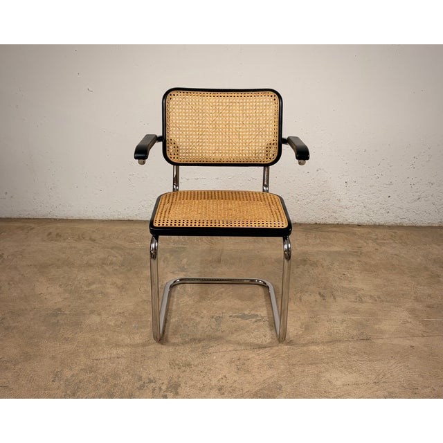 S64V Cantilever Armchair by Marcel Breuer for Thonet, Set of 3 For Sale - Image 11 of 14