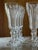 Panel-cut bowls, faceted baluster stems, hexagonal feet. Unmarked; attributed to French crystal manufacture of the period...