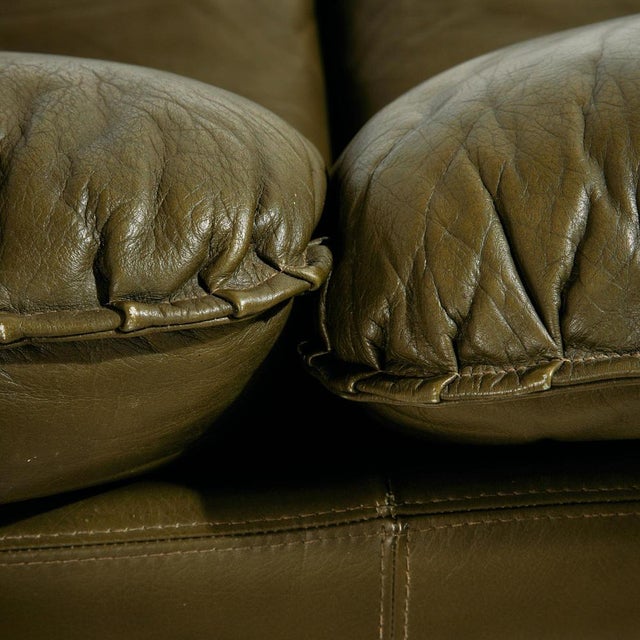 Vintage Leather Sofa Set, 1970s, Set of 3 For Sale - Image 12 of 18