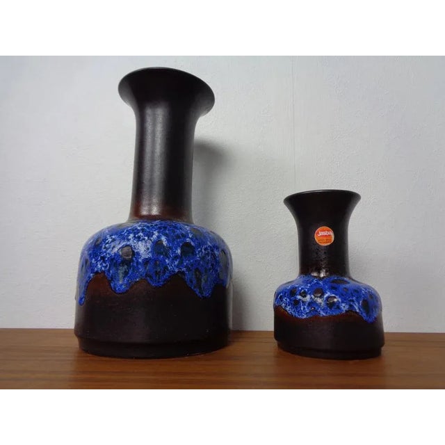 1970s Pop Art Ceramic Vases from Jasba, 1970s, Set of 2 For Sale - Image 5 of 13