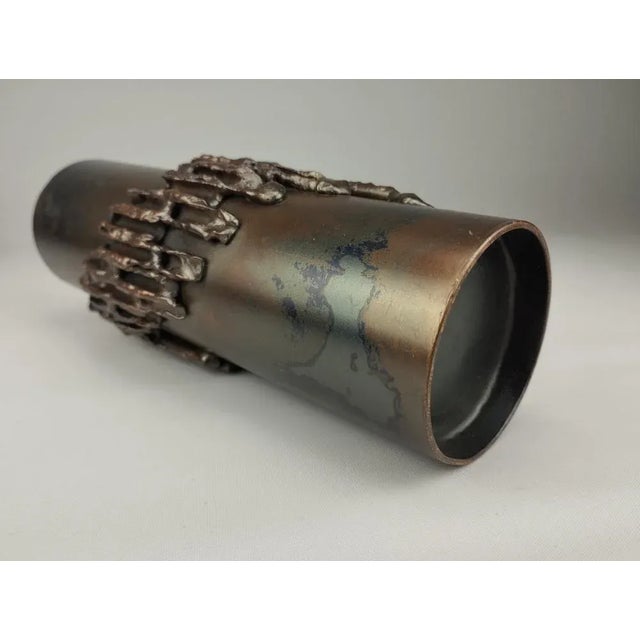 Vintage Brutalist Vase, 1970 For Sale - Image 9 of 10