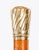 Antique Walking Stick Cane in 18k Gold Pommel, 1800s For Sale - Image 4 of 11