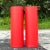 Wood Vintage Boho Grasscloth Cylinder Pedestals - a Pair For Sale - Image 7 of 8