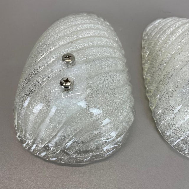 Murano Bubble Ice Glass Wall Sconces, Germany, 1980s, Set of 2 For Sale - Image 14 of 18