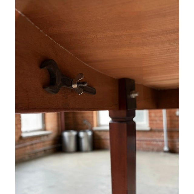 Mid-20th Century Hepplewhite Mahogany Dining Table with Extension, Denmark For Sale - Image 6 of 17
