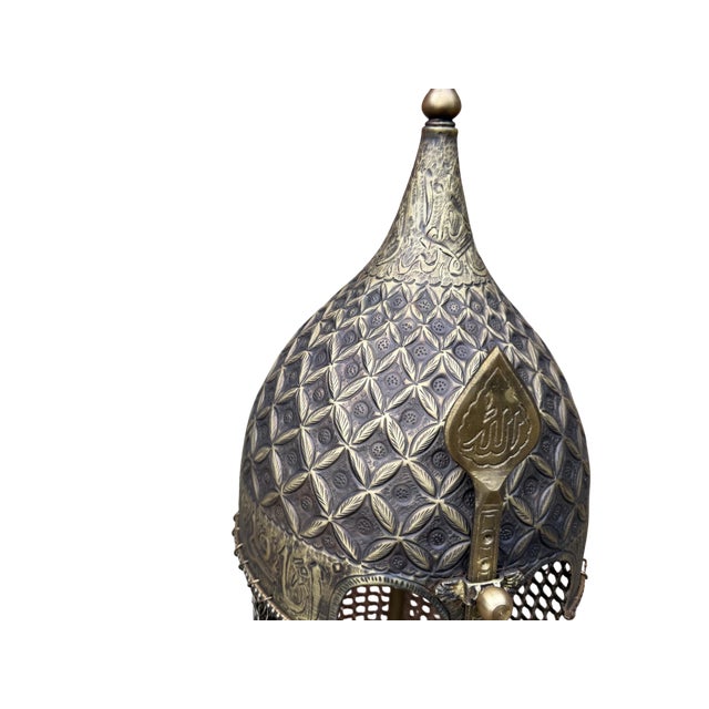 Hand-Chased Ottoman Helmet For Sale - Image 12 of 13