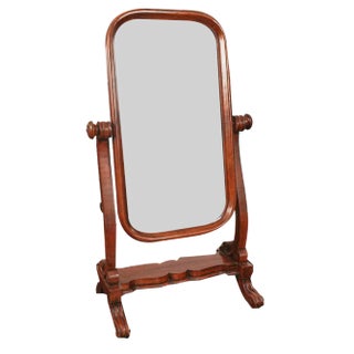 Psyche Mirror in Wooden Frame For Sale