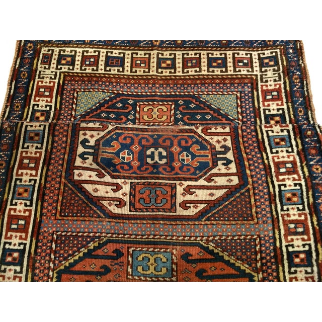 Late 19th Century Karachov Kazak Rug For Sale - Image 9 of 12