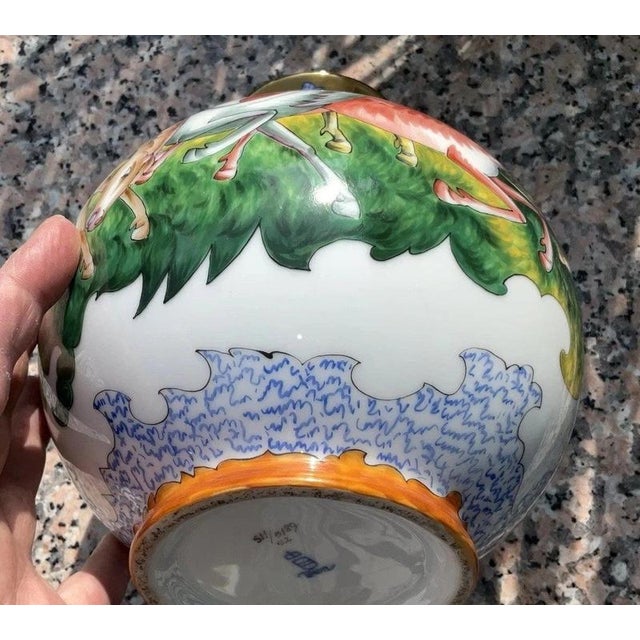 Art Deco Porcelain Vase with Horses by Franz von Zülow for Augarten, Vienna, 1935 For Sale - Image 9 of 18