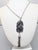 Napier Vintage 1972 Signed Napier Silvertone Dragon Tassel Pendant Necklace For Sale - Image 4 of 7
