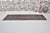 Authentic Vintage Turkish Runner, Dark Charcoal Minimalist Wool Textile For Sale - Image 9 of 10
