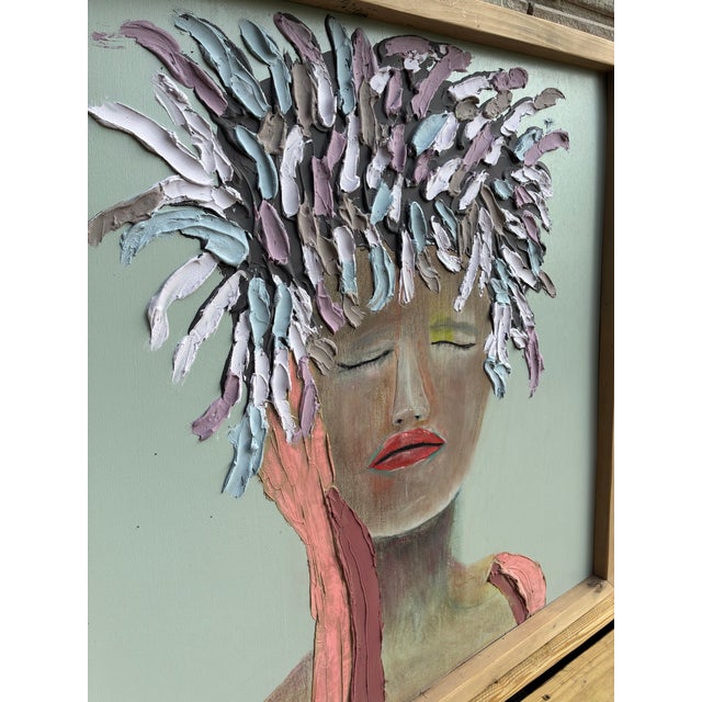2020s Crowned in Color Boho Chic Painting For Sale - Image 5 of 9