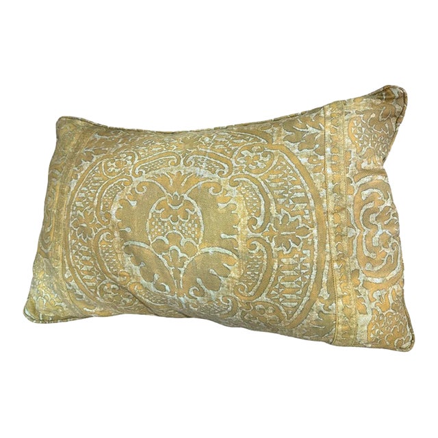 Vintage Italian Fortuny Pillow For Sale