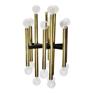 Mid Century 18 Light Pendant Chandelier | Gaetano Sciolari Style