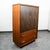 Mid Century Modern Dresser Gentleman's Chest Bassett Walnut Cabinet Drawers MCM For Sale - Image 4 of 10