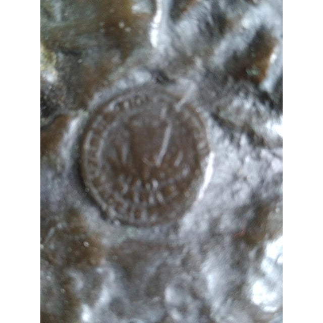 Antique Quality Patinated Solid Bronze Sculpture Statue Figures of Children the Secret Signed Auguste Moreau For Sale - Image 15 of 15