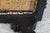Rare Antique Anglo-Indian Ceylonese Ebony Carved Woven Wicker Footstool 18" For Sale - Image 12 of 16