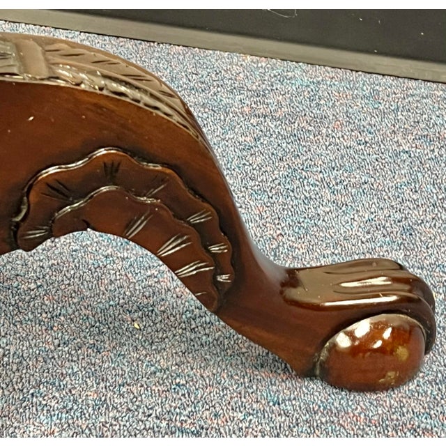 Chippendale Style Carved Mahogany Plant Stand Pedestal For Sale In New York - Image 6 of 7