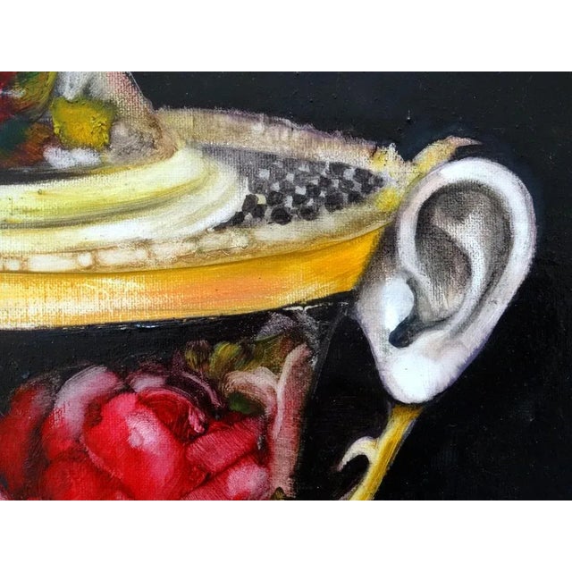 Ilze Laizane, Dish with Ears, 2020, Oil on Canvas For Sale - Image 4 of 5