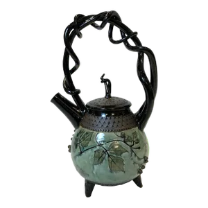 2000s Suzanne Crane Tea Pot Grape Vine Design