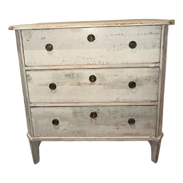 Antique 3 Drawer Swedish Chest For Sale