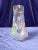 Antique Frosted Floral Art Glass Pitcher Victorian Bohemian Hand Painted Enameled Flowers For Sale - Image 4 of 12
