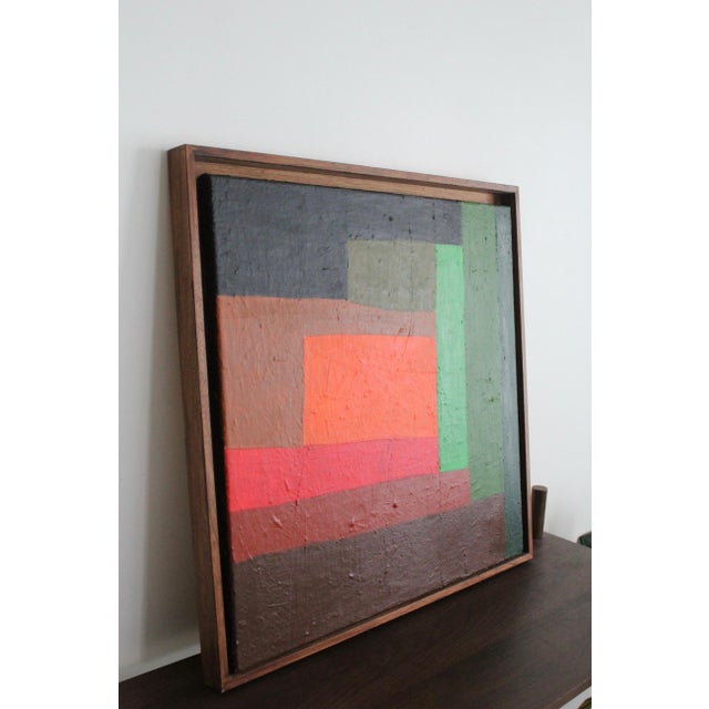 Bodasca, Abstract Square Umber, 2025, Acrylic on Canvas For Sale - Image 12 of 14