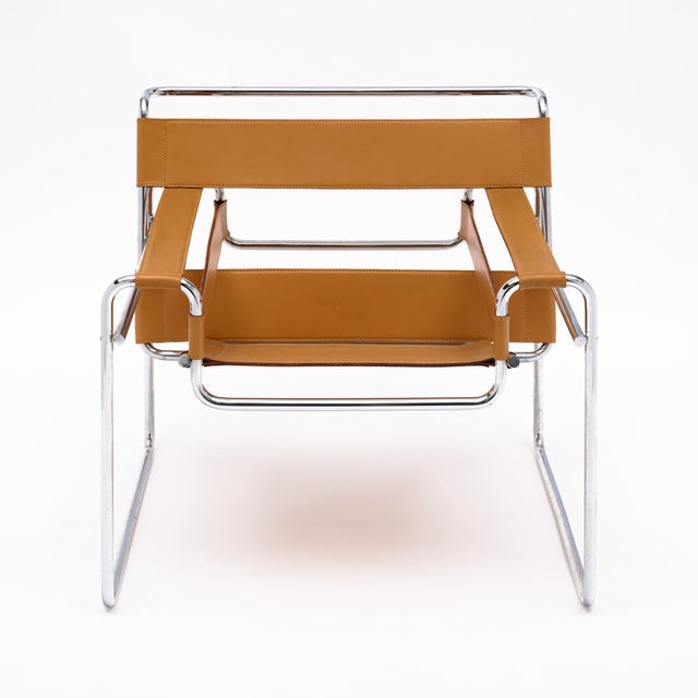 Marcel Breuer Wassily Armchair by Marcel Breuer For Sale - Image 4 of 9