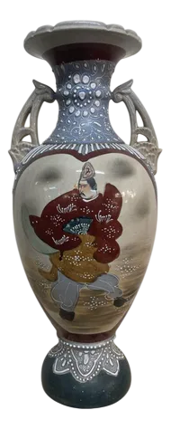 Japanese Satsuma Style Baluster Vase