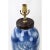 Blue & White Celadon Porcelain Vase Table Lamp With Oriental Dragon and Sprayed Cobalt For Sale - Image 4 of 10