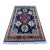 Handmade Afghan Bokhara Medallion Rug – Rich Red, Blue & Gold Tribal Design – 4'8" X 6'9" For Sale