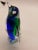 Vintage Murano-Esque Art Glass Blue and Green Penguin...great for your collection or a design display.
